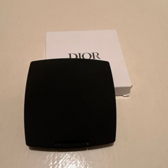 Dior Square Compact Mirror Black Matte Makeup Travel Luxury Cosmetic New - Picture 2 of 6
